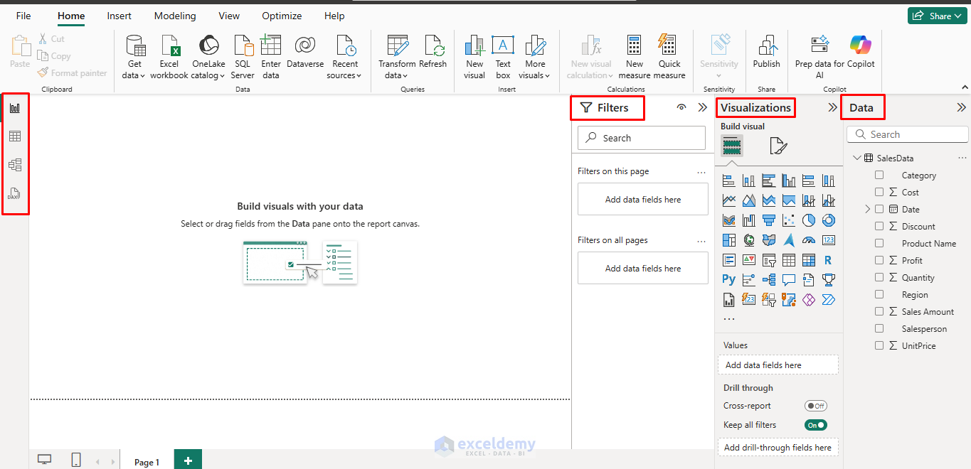 Your First Power BI Report Using Excel Tables as Your Data Source