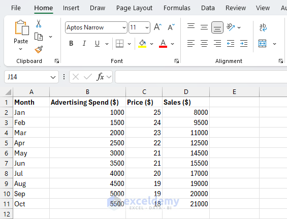 7 Steps to Building a Regression Model in Excel