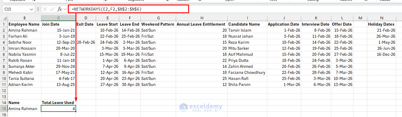 1. 7 Excel Functions for Effective Human Resources Management