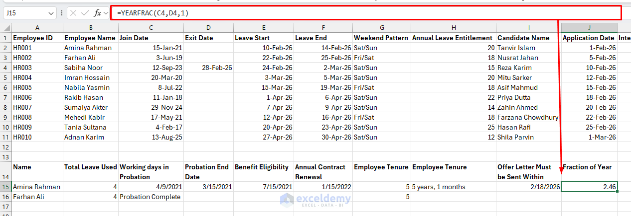 11. 7 Excel Functions for Effective Human Resources Management