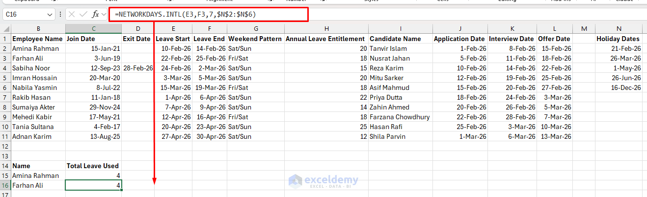 3. 7 Excel Functions for Effective Human Resources Management