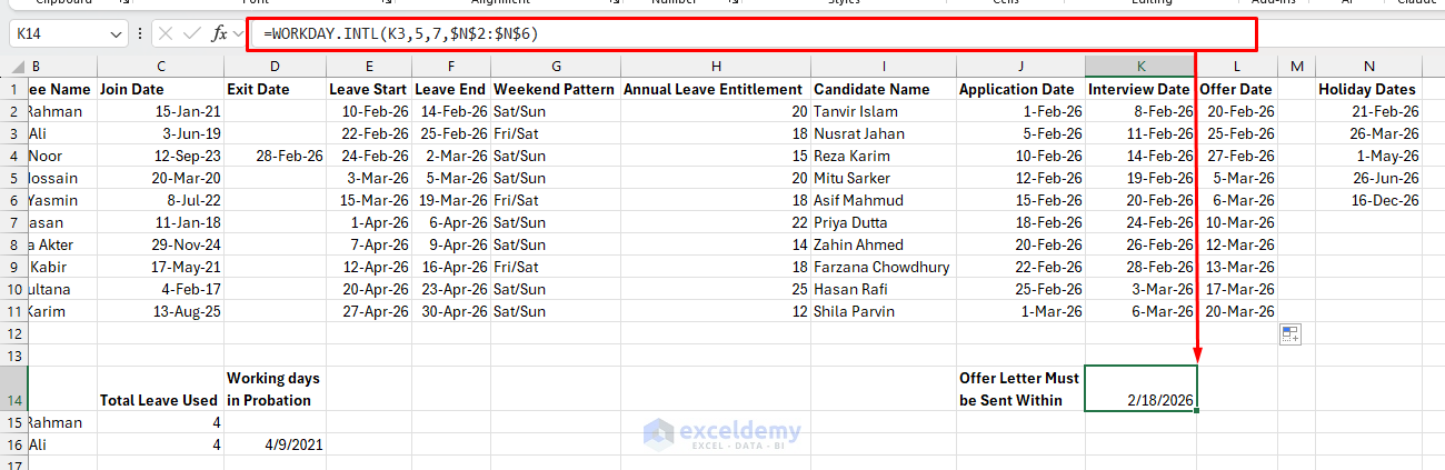 5. 7 Excel Functions for Effective Human Resources Management