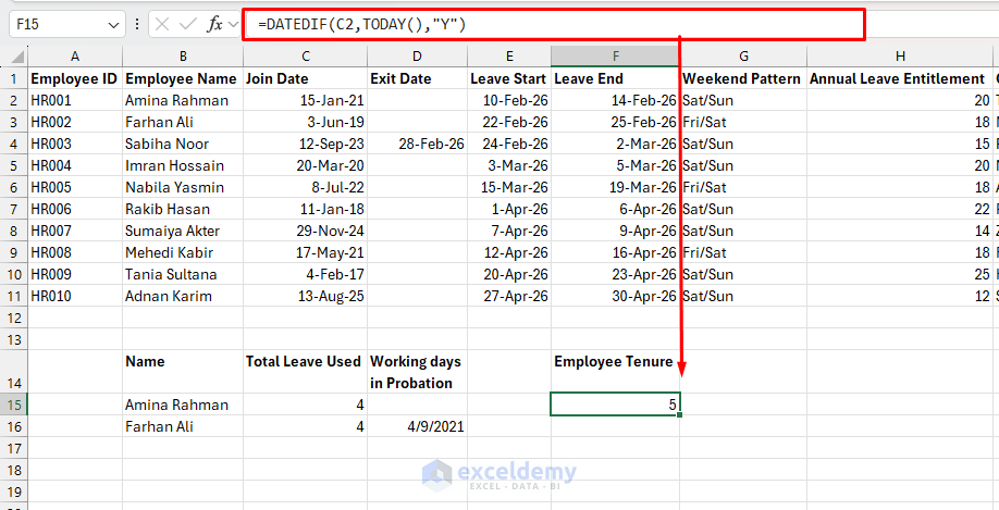 6. 7 Excel Functions for Effective Human Resources Management