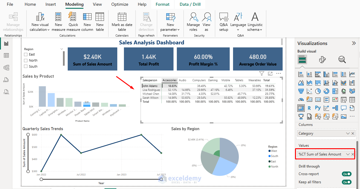 9. How to Format Currency and Percentages in a Power BI Visual 9. How to Format Currency and Percentages in a Power BI Visual