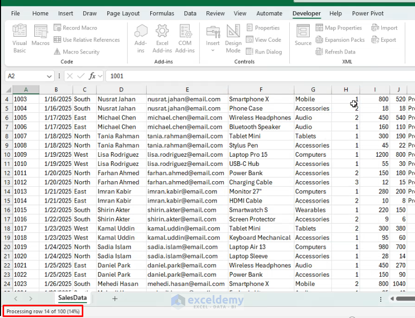 3. How to Show a Progress Message While VBA Runs 3. How to Show a Progress Message While VBA Runs