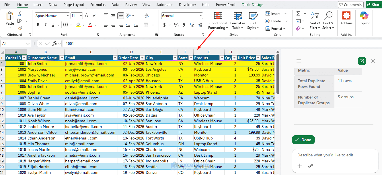 5. How to Clean Messy Data in Excel with Copilot