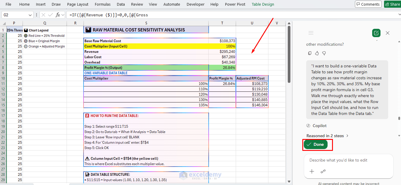 7. How to Use Copilot in Excel for Forecasting and What If Scenario Analysis