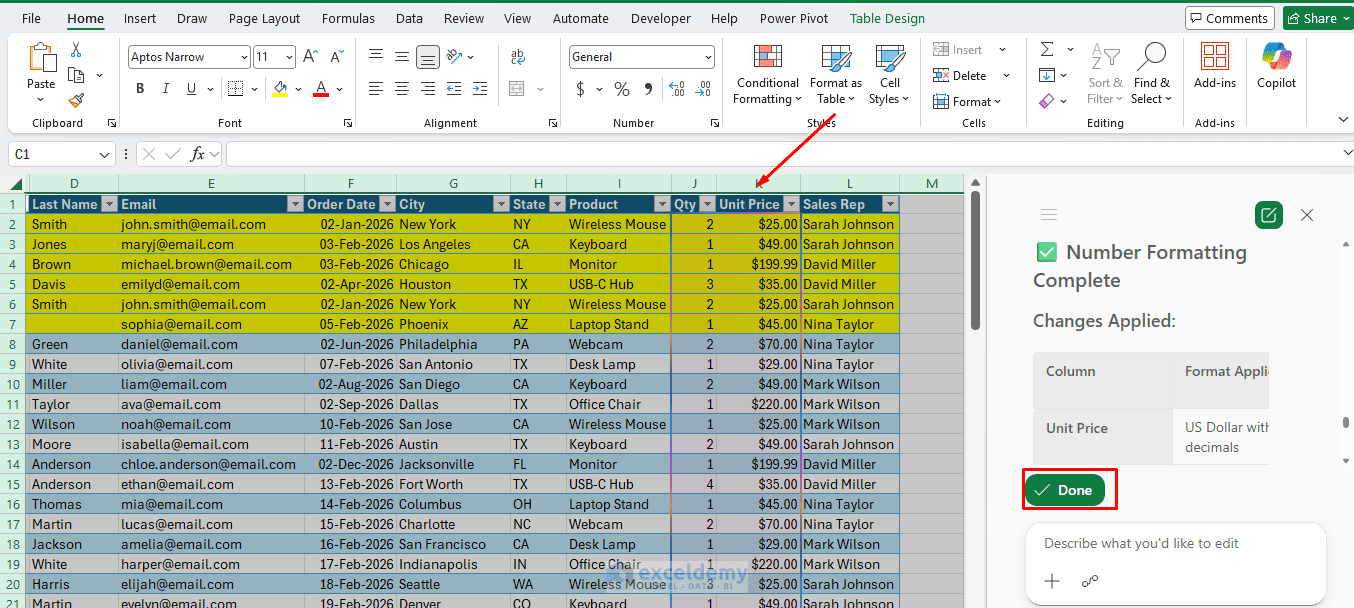 8. How to Clean Messy Data in Excel with Copilot