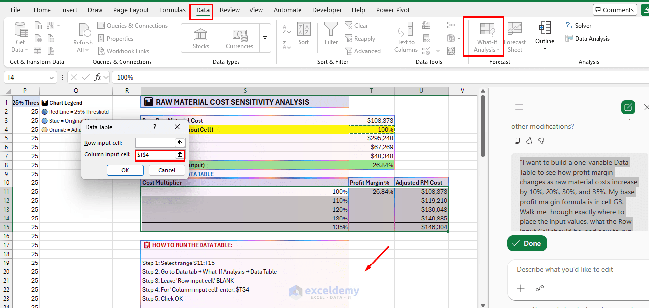 8. How to Use Copilot in Excel for Forecasting and What If Scenario Analysis