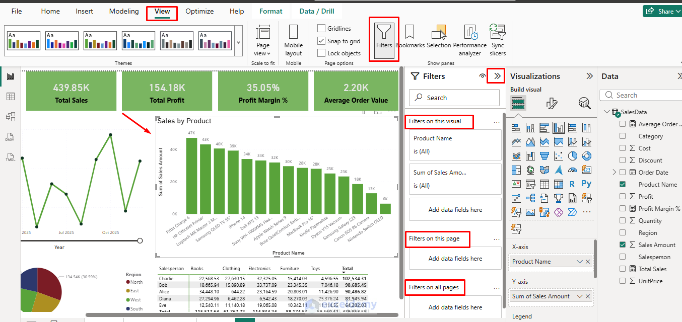 1. How to Apply a Top 10 Filter in Power BI 1. How to Apply a Top 10 Filter in Power BI