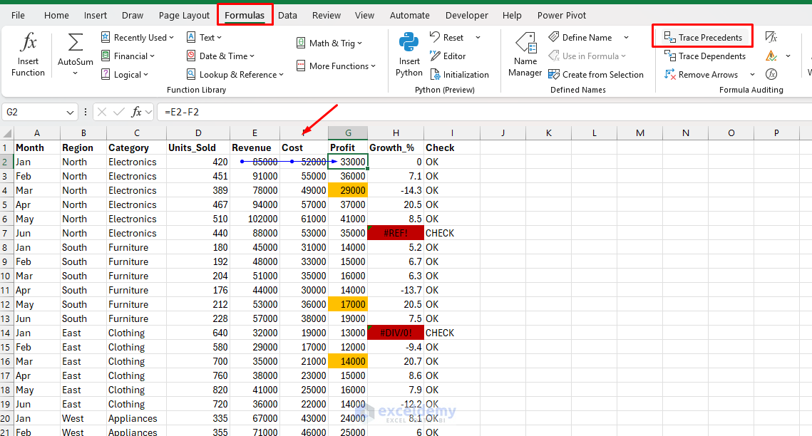 10. 5 Visual Cues to Spot Errors in Large Excel Models Instantly