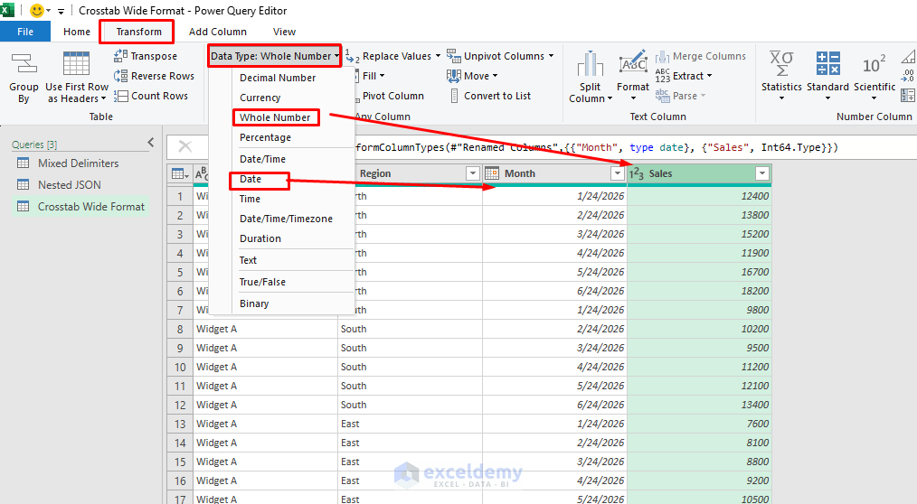 14. 5 Power Query Transformations for Taming Unstructured Data