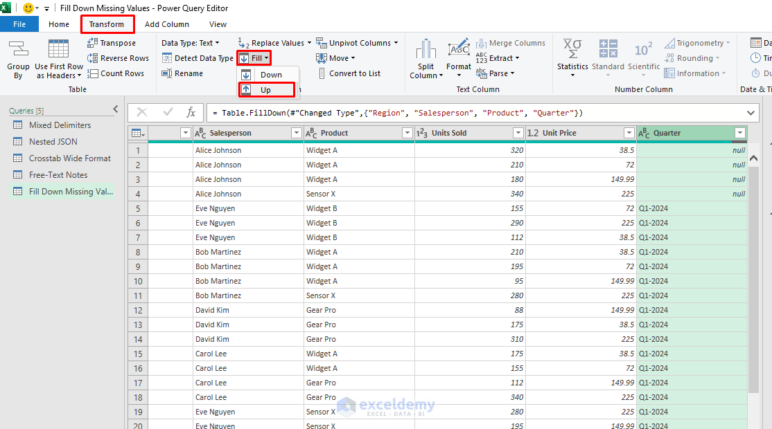 19. 5 Power Query Transformations for Taming Unstructured Data