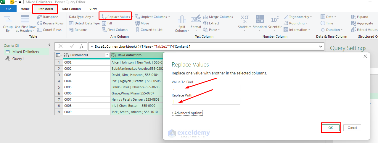 2. 5 Power Query Transformations for Taming Unstructured Data