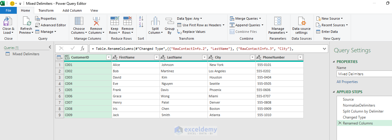 5. 5 Power Query Transformations for Taming Unstructured Data