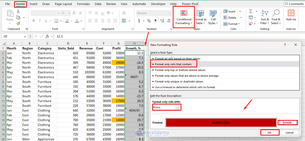 5. 5 Visual Cues to Spot Errors in Large Excel Models Instantly