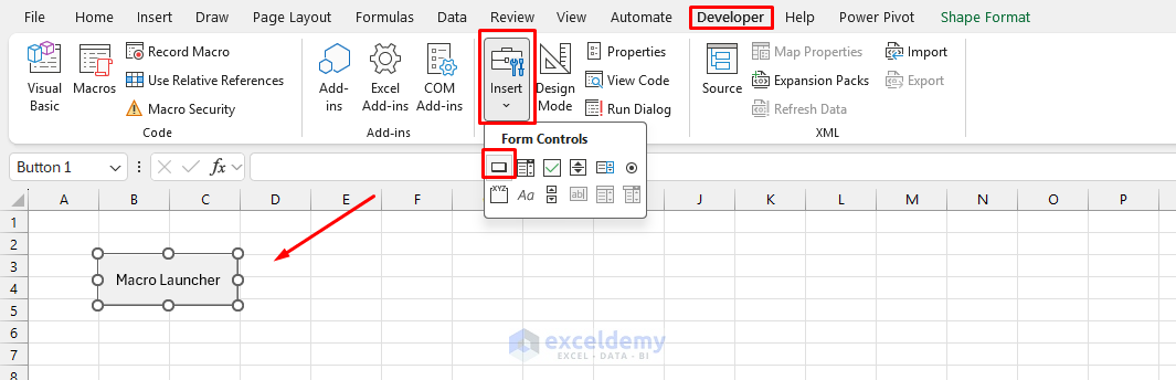 9. How to Create a Macro Launcher Interface in VBA