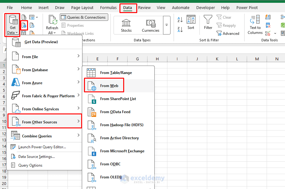 1. How to Connect Excel to Live Web APIs Without Using VBA 1. How to Connect Excel to Live Web APIs Without Using VBA