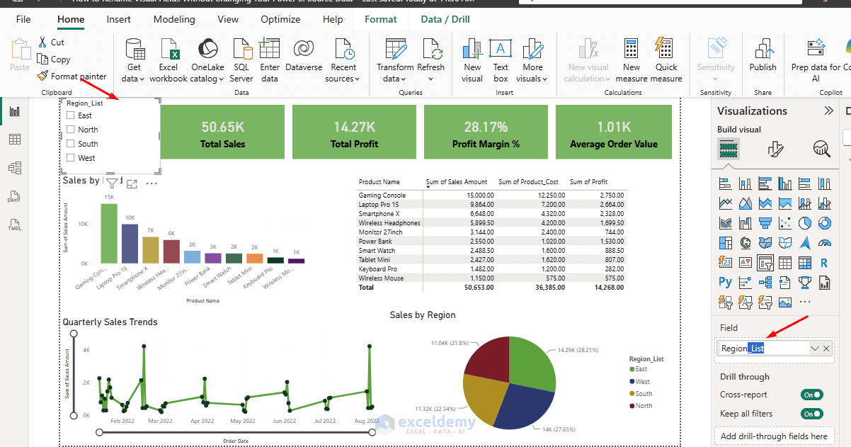 1. How to Rename Visual Fields Without Changing Your Power BI Source Data