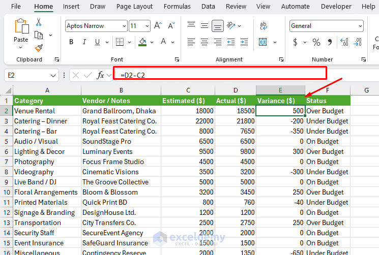 1.5 Creative Ways to Use Excel for Event Planning and Management