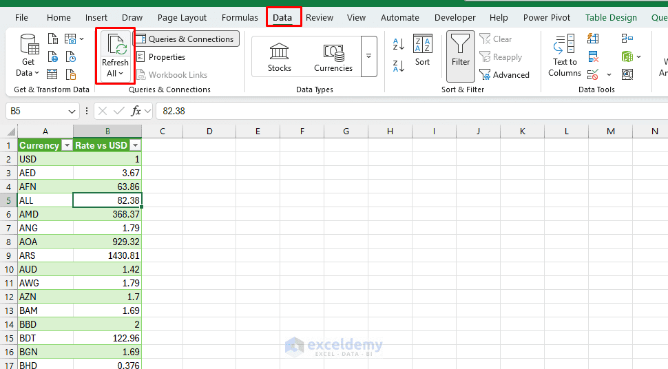 11. How to Connect Excel to Live Web APIs Without Using VBA 11. How to Connect Excel to Live Web APIs Without Using VBA