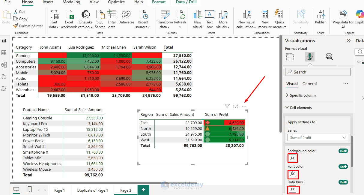 11. How to Use Conditional Formatting in Power BI for Table Cell Colors
