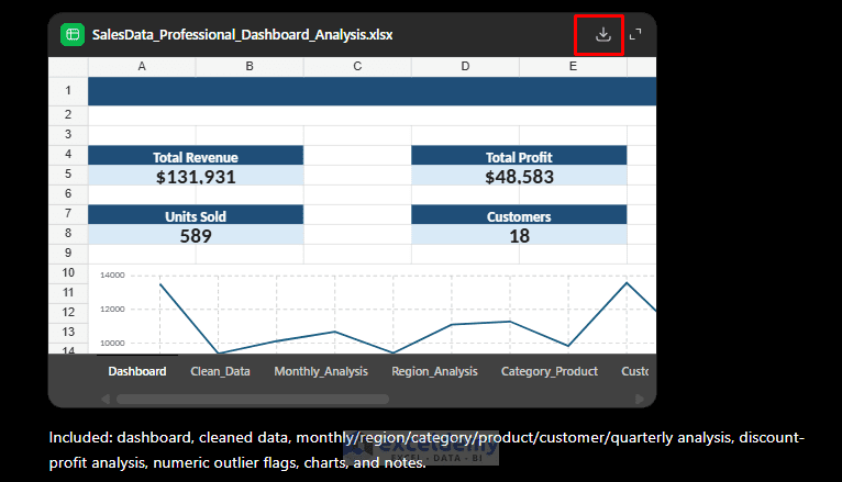 12. Mining Your Excel Spreadsheets with ChatGPT