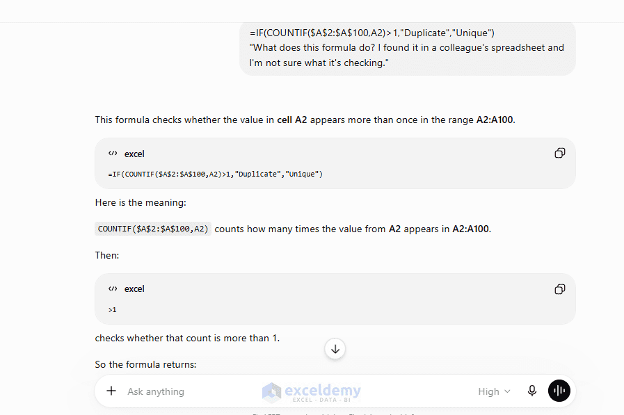 4. Fixing Excel Formulas with ChatGPT 4. Fixing Excel Formulas with ChatGPT