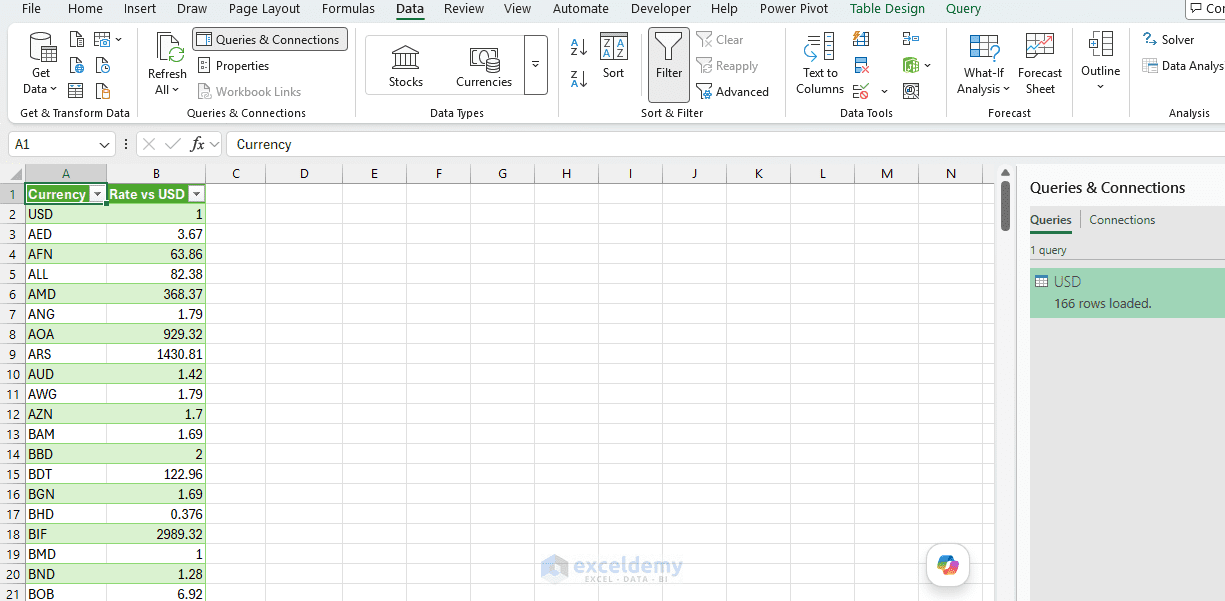 7. How to Connect Excel to Live Web APIs Without Using VBA 7. How to Connect Excel to Live Web APIs Without Using VBA