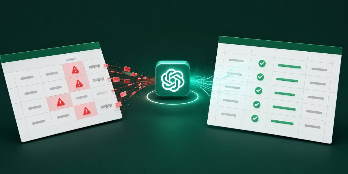 Fixing Excel Formulas with ChatGPT
