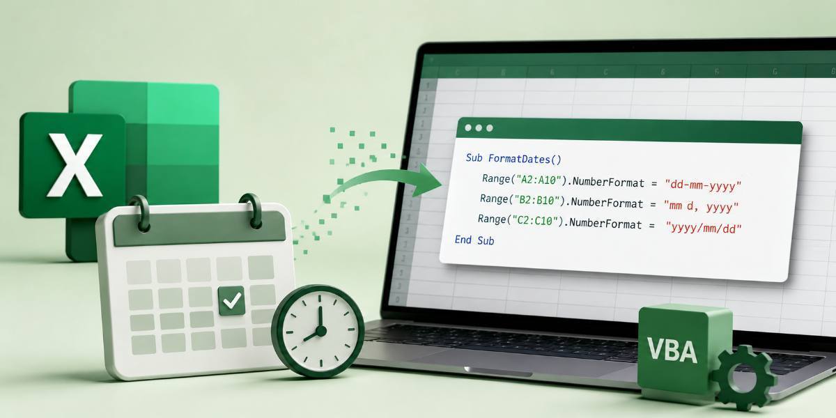 How to Format Dates in Excel Using VBA