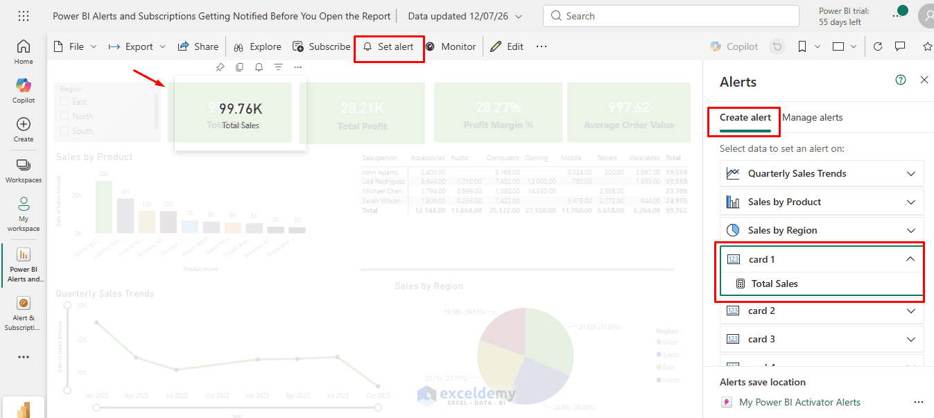1. Power BI Alerts and Subscriptions Getting Notified Before You Open the Report 1. Power BI Alerts and Subscriptions Getting Notified Before You Open the Report