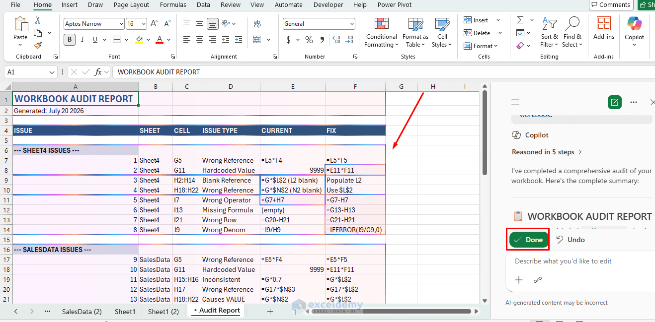 12. Auditing and Validating Spreadsheets with ChatGPT 12. Auditing and Validating Spreadsheets with ChatGPT