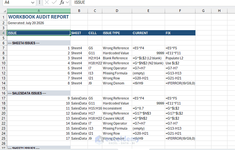 13. Auditing and Validating Spreadsheets with ChatGPT 13. Auditing and Validating Spreadsheets with ChatGPT