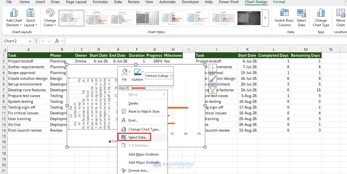 16. 5 Ways to Build a Project Timeline in Excel Without an Add In
