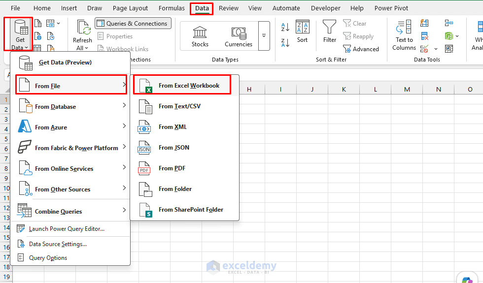 16. How to Merge Data from Multiple Excel Files Using Power Query 16. How to Merge Data from Multiple Excel Files Using Power Query