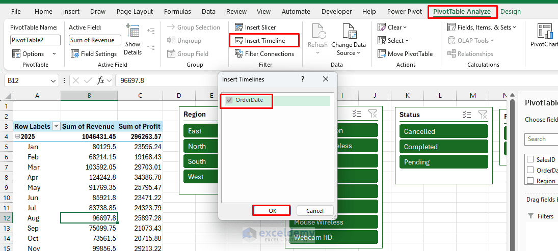 18. How to Build a Rolling Dashboard with Slicers and Timelines