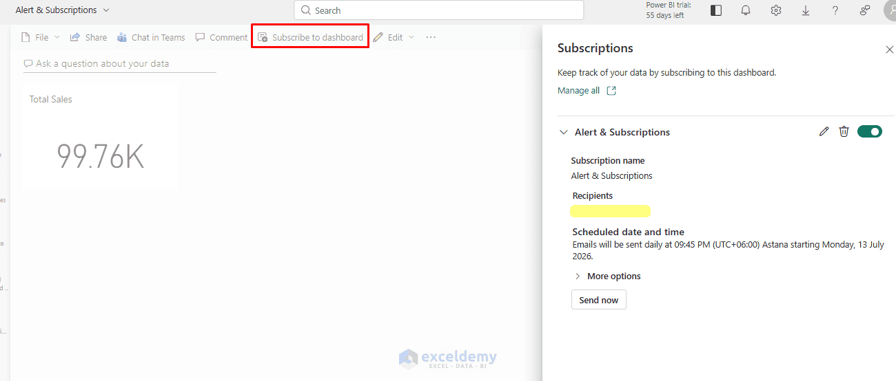 18. Power BI Alerts and Subscriptions Getting Notified Before You Open the Report 18. Power BI Alerts and Subscriptions Getting Notified Before You Open the Report