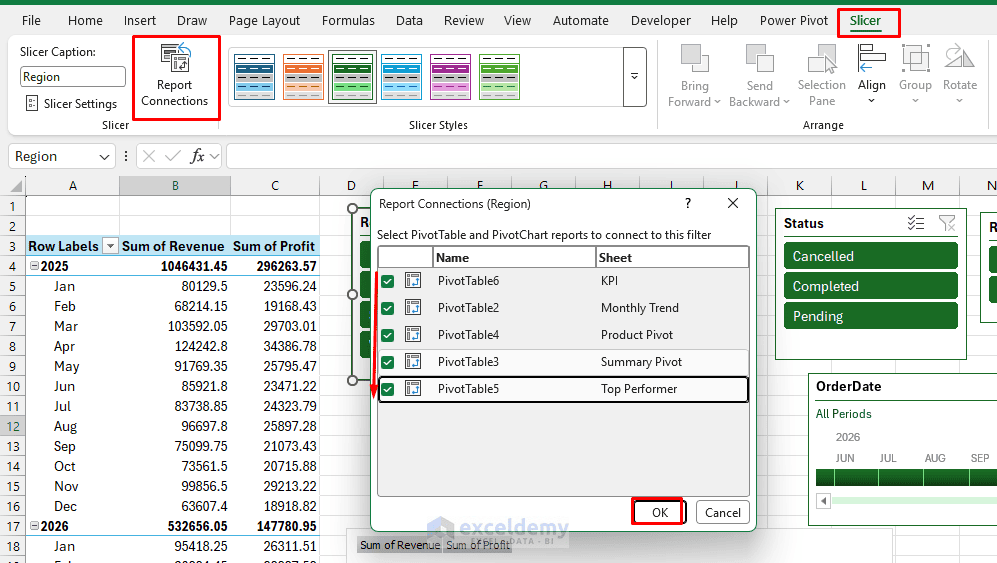20. How to Build a Rolling Dashboard with Slicers and Timelines