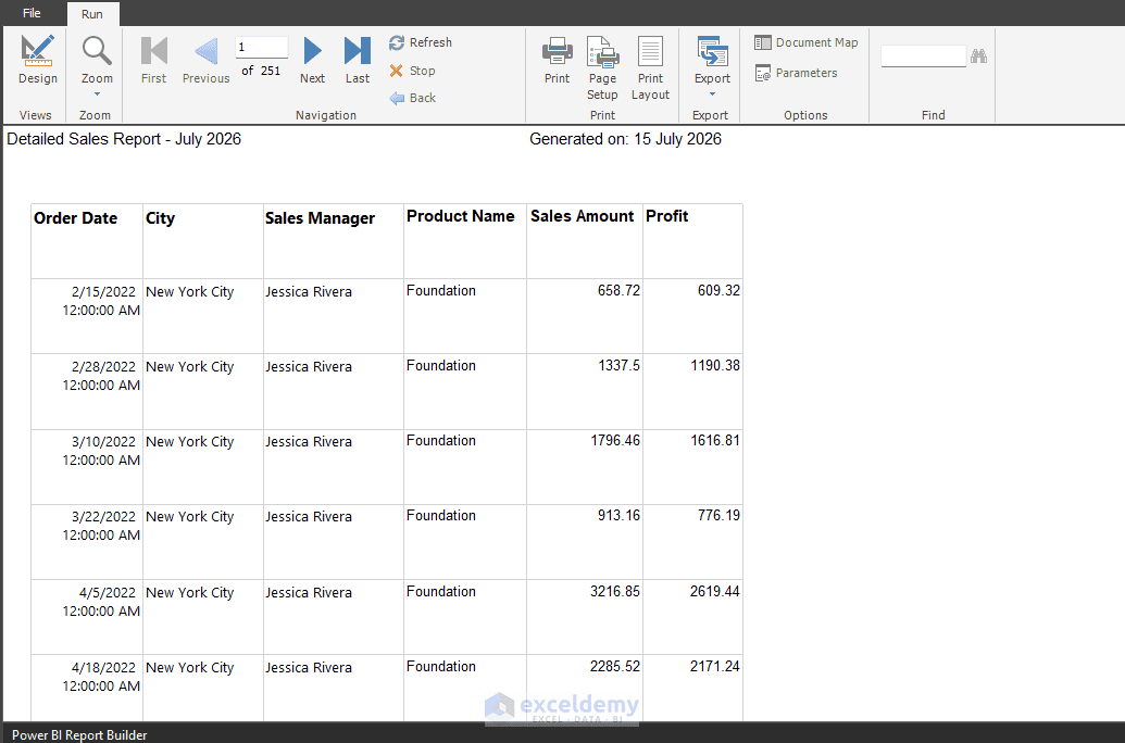 25. Paginated Reports in Power BI When You Still Need a Pixel Perfect PDF