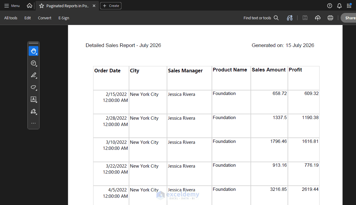 29. Paginated Reports in Power BI When You Still Need a Pixel Perfect PDF