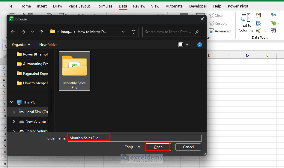 3. How to Merge Data from Multiple Excel Files Using Power Query 3. How to Merge Data from Multiple Excel Files Using Power Query