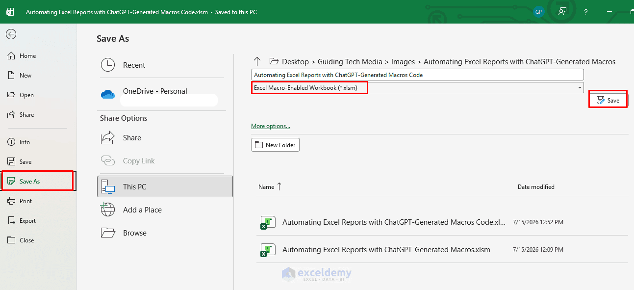 4. Automating Excel Reports with ChatGPT Generated Macros 4. Automating Excel Reports with ChatGPT Generated Macros