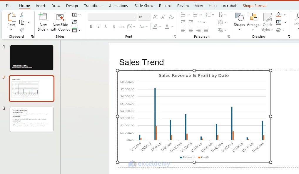 4. How to Link Excel Charts to PowerPoint So They Auto Update 4. How to Link Excel Charts to PowerPoint So They Auto Update