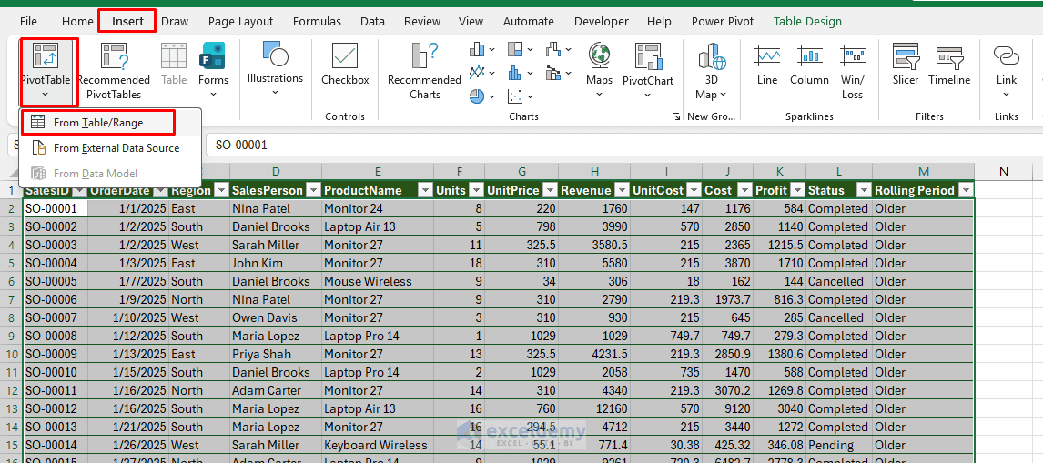 5. How to Build a Rolling Dashboard with Slicers and Timelines