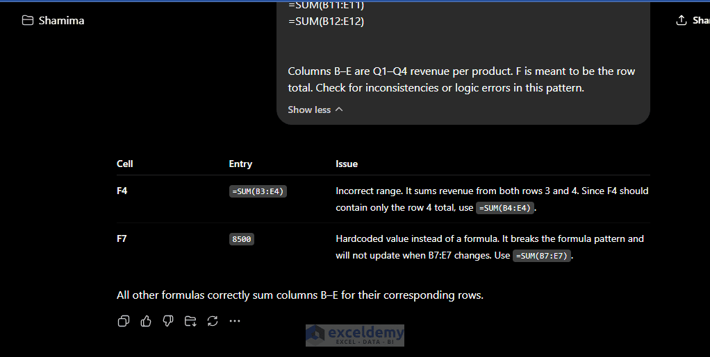 7. Auditing and Validating Spreadsheets with ChatGPT 7. Auditing and Validating Spreadsheets with ChatGPT