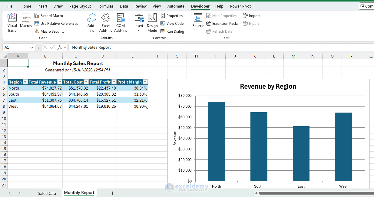 7. Automating Excel Reports with ChatGPT Generated Macros 7. Automating Excel Reports with ChatGPT Generated Macros