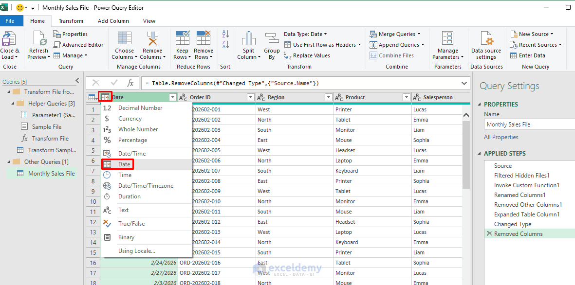 7. How to Merge Data from Multiple Excel Files Using Power Query 7. How to Merge Data from Multiple Excel Files Using Power Query
