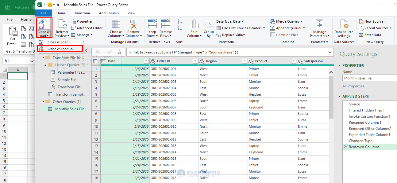 8. How to Merge Data from Multiple Excel Files Using Power Query 8. How to Merge Data from Multiple Excel Files Using Power Query