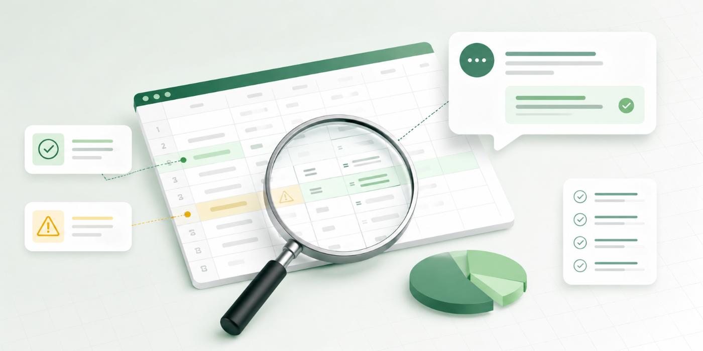 Auditing and Validating Spreadsheets with ChatGPT